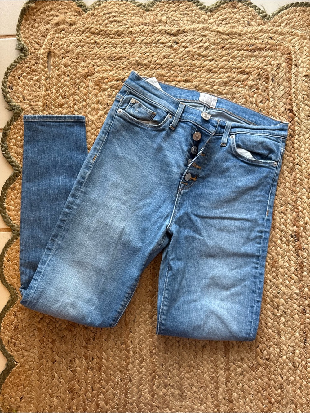 Hudson Jeans Women's Skinny Jeans - Medium Blue Wash